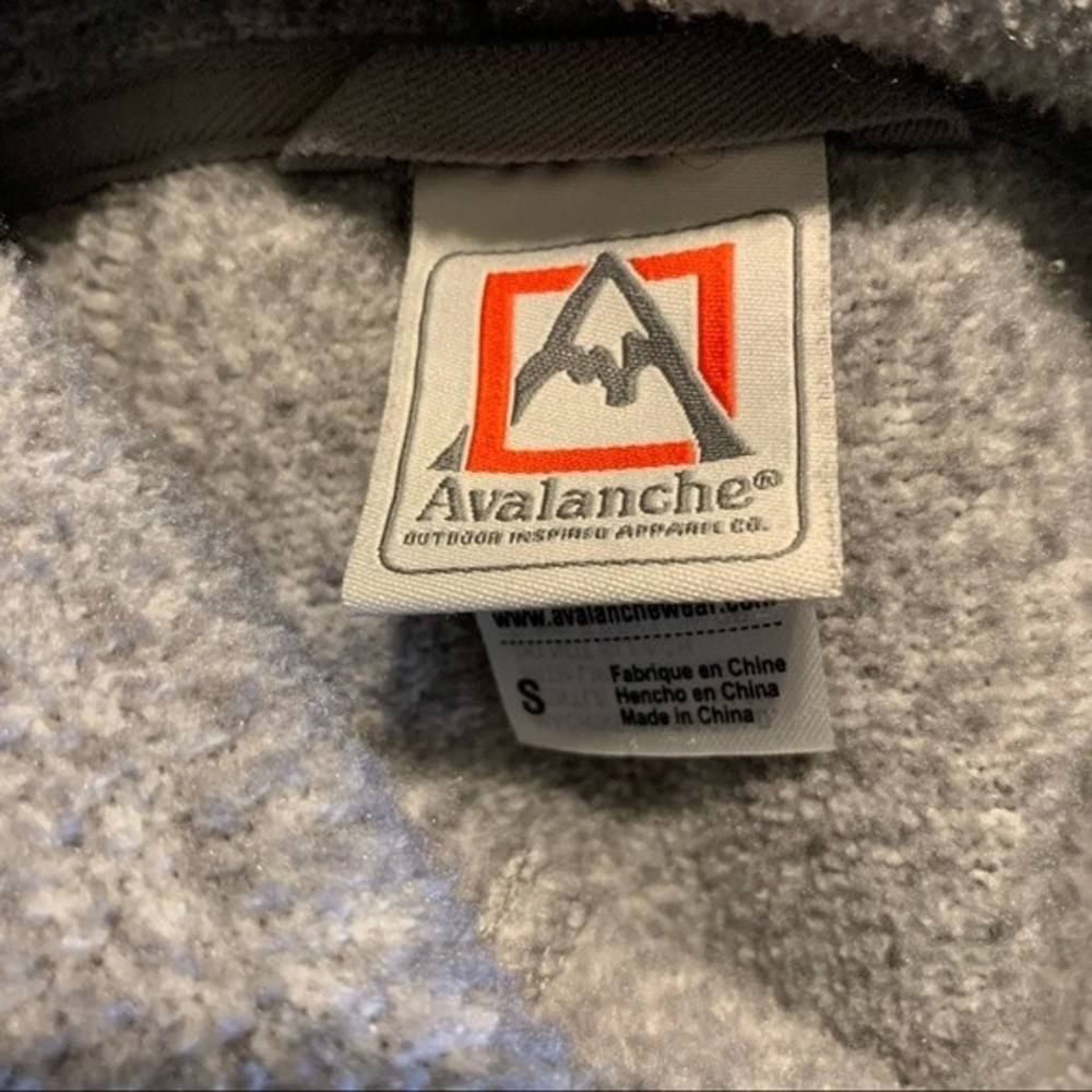 Avalanche Gray Full Zip Fleece Jacket, Size Small - Picture 5 of 5